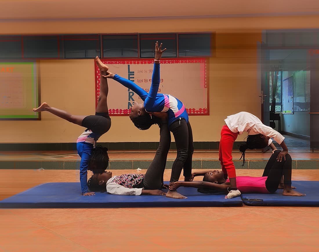 Gymnastics training